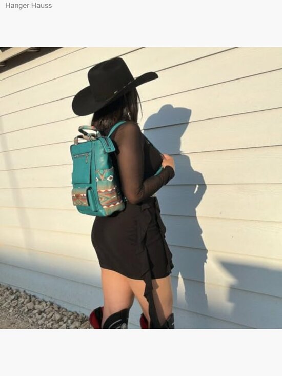 Aztec Backpack Purse Convertible Anti-Theft Backpack Faux Leather